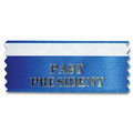 1-5/8"x4" Horizontal Stock Title Ribbon W/ Tape (Past President)